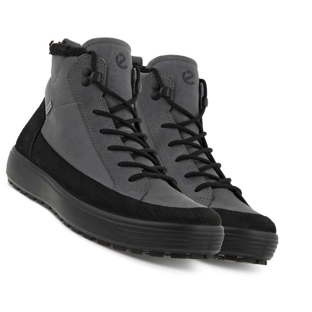 Men's Ecco Soft7 Tred Winter Boots Grey / Black | USA 446OKI